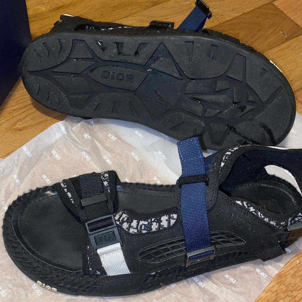 Dior Black and Navy Sandals
